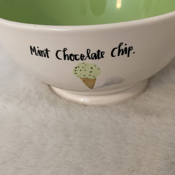Rae Dunn Mint Chocolate Chip & Strawberry Swirl Bowls - Picture 2 of 7